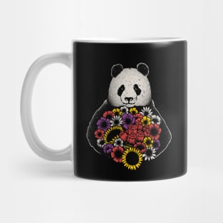 Black and White Panda With Flower by Tobe Fonseca Mug